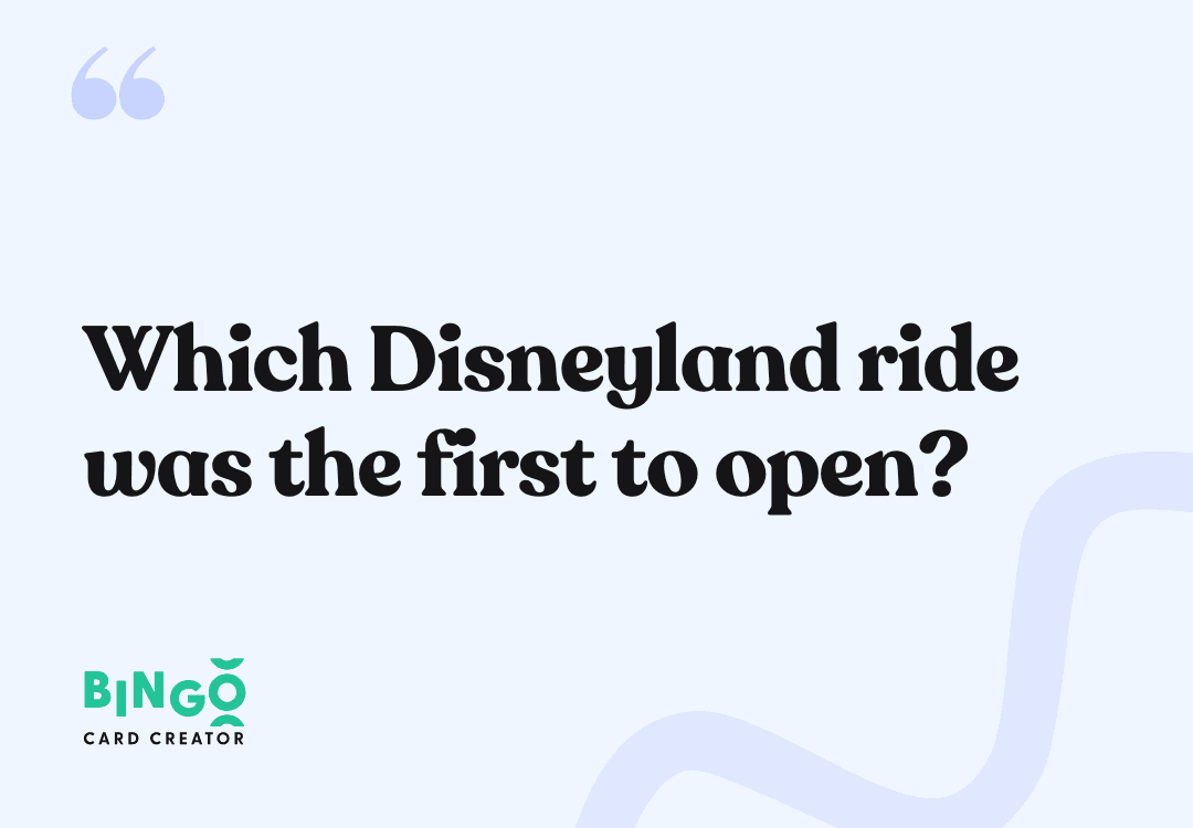 Which Disneyland ride was the first to open? - King Arthur Carrousel